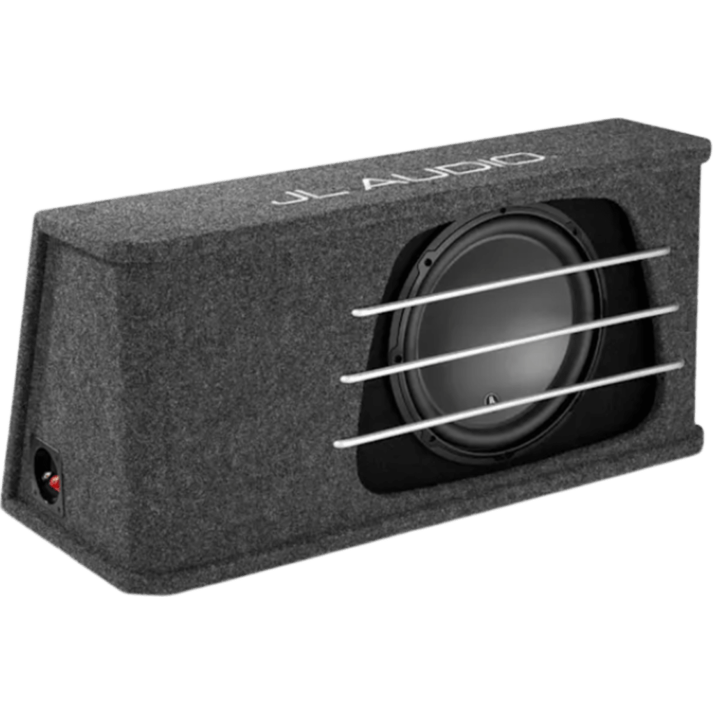 Subwoofer para Coche con Caja / 12″ (30.5 cm) / W3v3 / 500 W RMS / Impedancia 2 &Omega; / H.O. Wedge con Puertos de Ranura / Rejillas de Aluminio Incluidas / Terminal de Conexión de 5 Vías