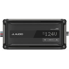 Amplificador Náutico Compacto / 4 Canales / Clase D / 150 W x 2 Puenteado / IP67 / 9-16 VDC / Filtros Paso Alto/Bajo / Refuerzo de Graves / JL Audio AP