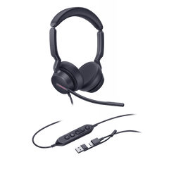 Diadema Alámbrica Yealink UH46 Dual USB-C/A Certificada con Microsoft Teams