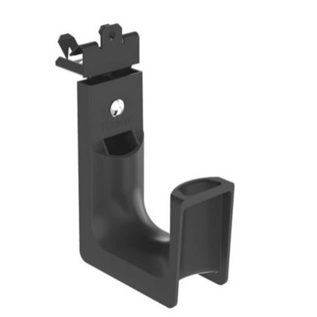 Sujetador STRONGHOLD tipo J (J-Hook), grosor de Brida 1/2", para Viga instalada con Martillo, hasta 46 Cables Cat6, Nylon 6.6 Metal, Color Negro, 1 pieza