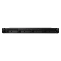 Unidad de Expansión Synology RX418 | 4 Bahías SATA HDD/SSD 3.5" y 2.5" | eSATA | Profundidad 30 cm | Compatible con RackStation 1U | Administración DSM.