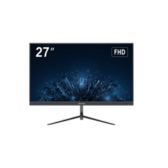 Monitor LED Full HD (1080p) de 27" / Bocinas Integradas / 100 Hz / Ideal para CCTV, Oficina y Hogar / Entrada HDMI-VGA / VESA (100 X 100) / Uso 24/7 / IPS / Ultra Delgado