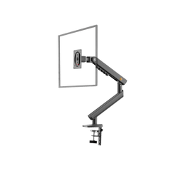 Brazo Ergonómico para Monitor / Soporte 17\"-32\" / Carga 2-7 kg / Ajuste de Tensión / Rotación ±90° / Instalación Abrazadera o Pasacables