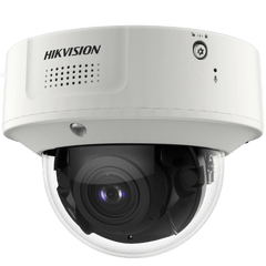 Domo IP 8 Megapixel / Lente Mot. 2.8 a 12 mm /  DARKFIGHTER / WDR 120 dB / IK10 / 30 mts IR / Conteo Facial / Detección Facial / Interior / PoE / Búsqueda por Atributos / Micrófono Integrado / Micro SD