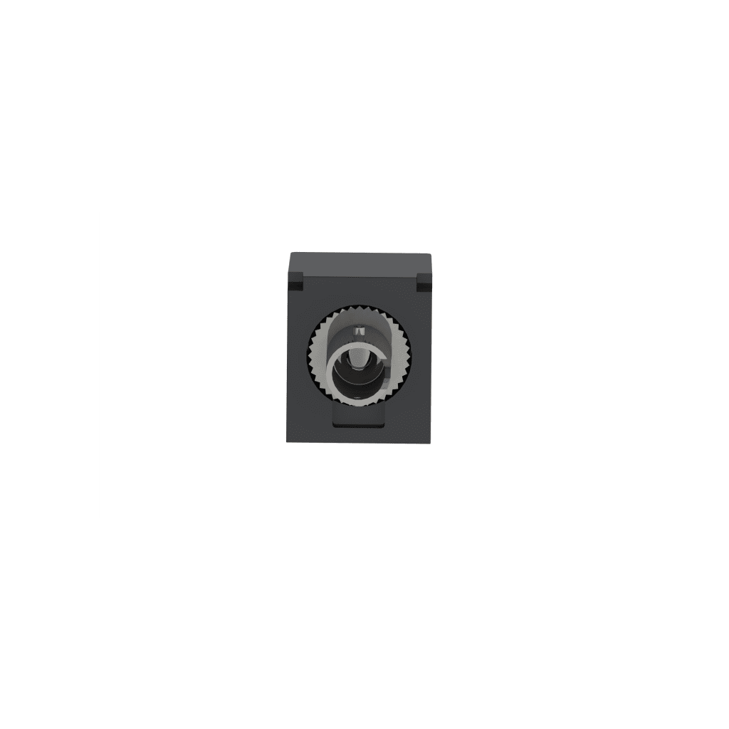 Módulo Acoplador ST Simplex, para Fibra Óptica Multimodo OM3/OM4, Tipo Mini-Com, Color Negro