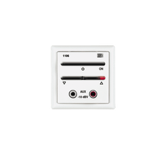 Módulo De Entrada Para Señal De Audio Auxiliar Con Encendido/Apagado Y Regulación De Volume, Color Blanco