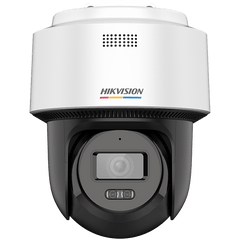 [ColorVu + Dual Light] Cámara Exterior PT TurboHD 3K  / Audio Bidireccional y Sirena / Luz Blanca 40 m / IP66 / -30°C a 60°C / Material Plástico