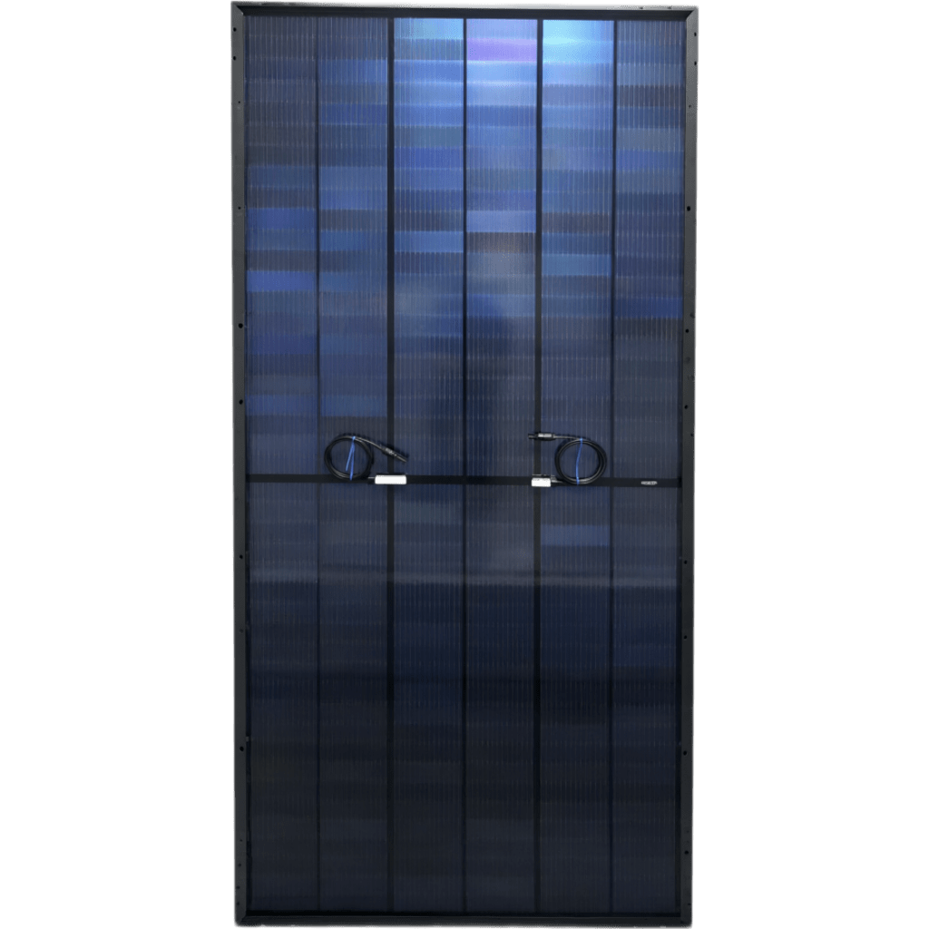 Módulo Solar Bifacial Doble Vidrio L-TOPCon / 650 W / 42.60 Vmp / 50.28 Vcc / Monocristalino 132 Celdas 182×210 mm / Bifacialidad 85±5% / Eficiencia 24.06% / IP68