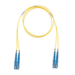 Jumper de Fibra Optica Monomodo 9/125 OS2, SC-SC Duplex, OFNR (Riser), Color Amarillo, 3 Metros (9.84 Pies)