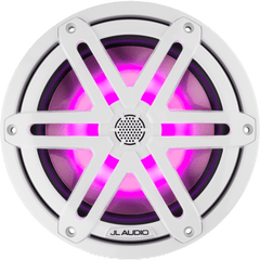 Bocinas Náuticas / 7.7" / Coaxial / 70 W RMS / LED RGB / Rejilla Deportiva Blanca / 4 &Omega; / Respuesta 45 Hz-25 kHz / Polipropileno Relleno de Mica / Tweeter de Cúpula de Seda