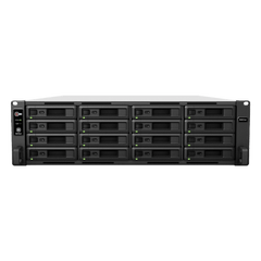 Servidor de Almacenamiento Synology RackStation RS4021xs+ | 16 Bahías | Procesador Intel Xeon D-1541 de 8 Núcleos | Memoria 16 GB Ampliable a 64 GB | RAID F1, 0, 1, 5, 6, 10 | 403,000 IOPS | 6,200 MB/s Lectura Secuencial | Energía Red