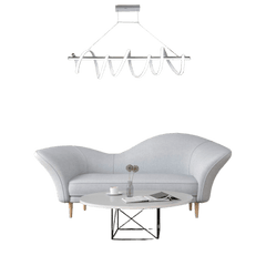 Lámpara de Techo LED / 80W / Flujo Luminoso 6400 Im / Ø1050 mm / Luz Blanca 6500K - Neutra 4000K - Cálida 2700K / Vida Útil 50,000 h / IP20 / Montaje Sobreponer / Blanco / Aluminio y PC
