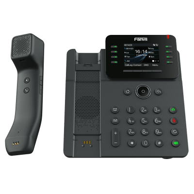 Telefono IP Handset Inalámbrico, 12 Líneas SIP, Conferencia 6 Vias, Puertos Gigabit, PoE, Pantalla 2.8