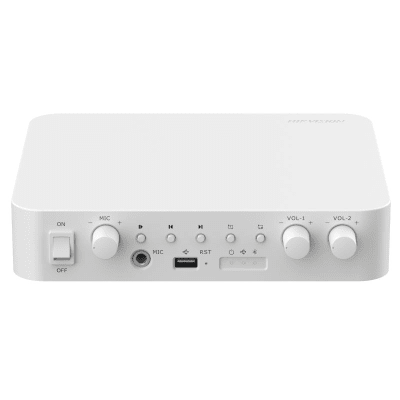 Amplificador una Zona / 2 Canales / 40 W por canal / Conexión Bluetooth / Salida 4-8 Ω x 2 / 100V COM x 2 / Uso Interior - DS-QAE1A80G1-VB