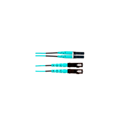 Jumper de Fibra Optica Multimodo 50/125 OM4, LC-SC Duplex, LSZH, Color Aqua, 6 Metros