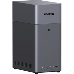 NAS UGREEN NASync DH2300 / Procesador RK3576 / 4GB u 8GB RAM / 32GB eMMC / 2 Bahías SATA / JBOD-Basic-RAID 0-RAID 1 / Puerto HDMI 4K / 1 GbE / USB 3.2 Gen 1 Type-C / Detección NFC