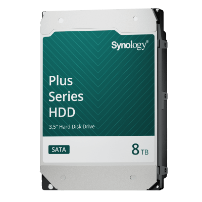 Disco Duro SATA de 3.5" Serie Plus | Capacidad 8TB | Tecnología CMR | MTBF de 1.2 Millón de Horas | Carga de Trabajo de 180 TB/Año | Compatible con Synology DSM.