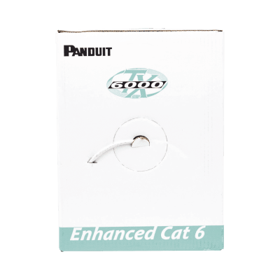 Bobina de Cable UTP 305 Metros (1000 Pies) de Cobre, TX6000? PanNet, Reelex, Gris, Categoría 6 Mejorado (23 AWG), PVC (CMR, Riser), de 4 Pares