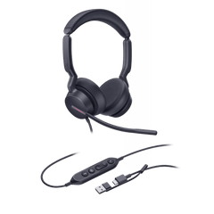 Diadema Alámbrica Yealink UH46 Dual USB-C/A Certificada con Microsoft Teams