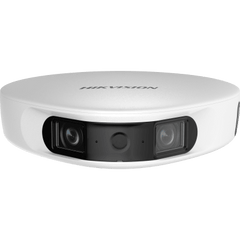 PanoVu Series / Vista Panorámica 180° / 32 Megapixel en Total / 2 Micrófonos Integrados / IP65 / PoE+ / Micro SD / Ideal para Grabar Partidos de Futbol