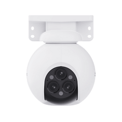 Cámara PT / Wi-Fi / Triple Lente / Panorámica 360° / Resolución 2k+ / Visión Nocturna a color  / IA Detección de Humanos y Vehiculos / Alarma con Sirena y Luz / IP67