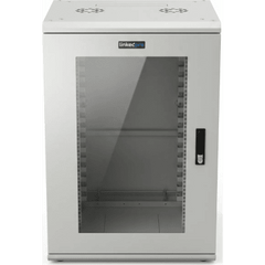 Gabinete Rackeable / 18 Unidades / 19 Pulgadas / Puerta de Cristal / Capacidad de Carga 750 Kg / Dimensiones 600x605x930 mm (23.6x23.8x36.6 in)