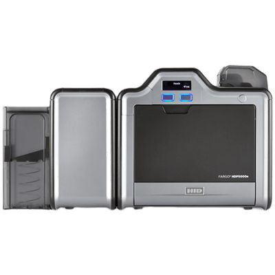 Impresora de Tarjetas HDP5000e / Retransferencia / Resolución 300 dpi / 16.7 Millones de Colores / Laminación y Codificación Opcional / Conexión USB y Ethernet / HID Global