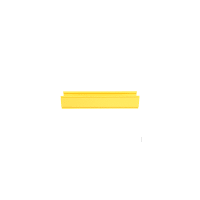 Canaleta FiberRunner™ 4X4, de PVC Rígido, Color Amarillo, 3 m de Largo