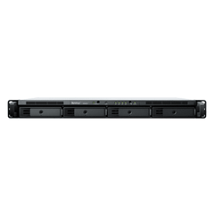 NAS RackStation RS822+ | 4 Bahías | 1U | AMD Ryzen V1500B | 32 GB DDR4 ECC | 4 Puertos 1GbE | Expansión PCIe | Compatible con SSD NVMe | Sistema Operativo Synology DSM.