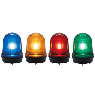 LED con patrones fijo/intermitente, estroboscópico y simulación rotatorio, Color Rojo de 12-24 VCD