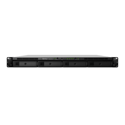 NAS RackStation RS1619xs+ | 4 Bahías | CPU Intel Xeon D-1527 Quad-Core | 8 GB DDR4 ECC (Ampliable a 64 GB) | 2 Ranuras M.2 NVMe/SATA | 4 Puertos LAN 1GbE | Soporte 10GbE Opcional | Escalable hasta 16 Bahías.