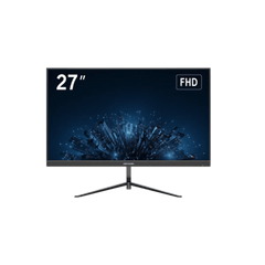 Monitor LED Full HD (1080p) de 27" / Bocinas Integradas / 100 Hz / Ideal para CCTV, Oficina y Hogar / Entrada HDMI-VGA / VESA (100 X 100) / Uso 24/7 / IPS / Ultra Delgado
