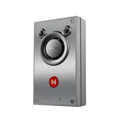 Video/ Intercomunicador IP, Altavoz 10W, 2 relevadores con botón para llamada, anti-vandálico, IP66 e IK10, PoE