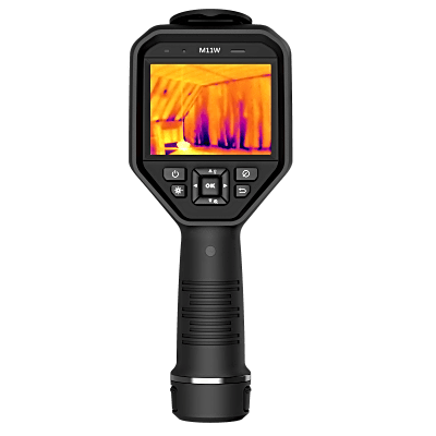 M11 - Cámara Termográfica Portátil Dual / Lente Térmico 6.2 mm (160 x 120) / Lente Óptico (8 Megapixel) / Pantalla Táctil 3.5" / WiFi / IP54 / Ranura MicroSD hasta 128Gb / Hasta 5 Horas de Funcionamiento Cont