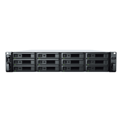 Unidad de Expansión RX1223RP | 12 Bahías HDD/SSD SATA 3.5" o 2.5" | Fuente de Alimentación Redundante | Compatible con Synology DSM | Plug-and-Play.