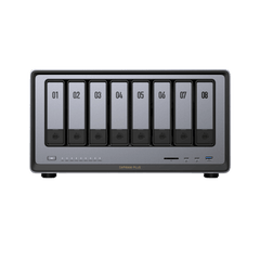 NASync DXP8800 Plus | SO UGOS Pro |  Intel X86 12th Gen Intel® Core™ i5 | SSD 128 GB | 8-Bahias (SATA) | 8GB DDR5 (Exp. a 32GB) | 2* M.2 SSD | 4 Puertos Thunderbolt™4 | WiFi | 1*USB3.2 Gen2, 10Gb/s | HDMI 8k.