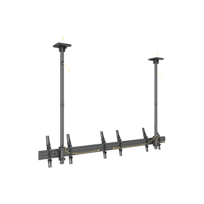 Soporte Mural Triple LCM3x1U / Pantallas 32"-65" / Carga 30 kg (66 lbs) por Pantalla / VESA 100x100-600x400 mm / Ajuste Inclinación 0°-15° / Montaje Techo
