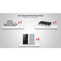 Kit Solar Interconexión  / 2.2 kW  220Vca / Microinversores NEP / Montaje Incluido