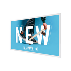 E-PAPER para publicidad digital, bateria incluida, hasta 6 colores uso 24/7, VESA 200x200