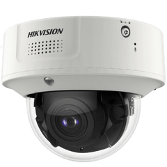 Domo IP 8 Megapixel / Lente Mot. 2.8 a 12 mm /  DARKFIGHTER / WDR 120 dB / IK10 / 30 mts IR / Conteo Facial / Detección Facial / Interior / PoE / Búsqueda por Atributos / Micrófono Integrado / Micro SD