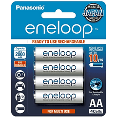 Batería Recargable AA 1.2V ENELOOP / Ni-HM / Paquete de 4 Baterías