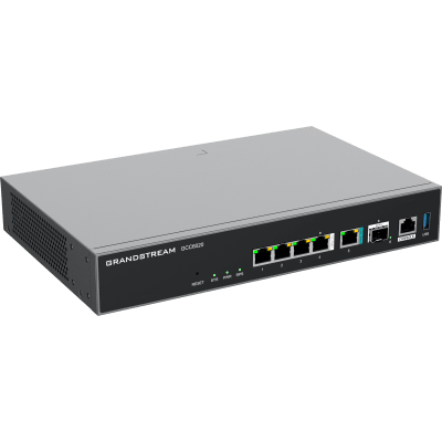 Dispositivo de Convergencia de Redes GCC6020 / Router VPN / Firewall de Próxima Generación / IP PBX / Switch de Red / 4 Puertos Gigabit Ethernet / 1 Puerto SFP+ 10 Gigabit / 1 Puerto 2.5 Gigabit / Administración en la Nube GDMS / Mont