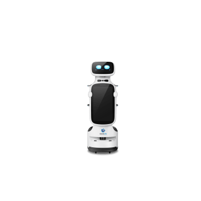 Robot de Entrega Automatizado / Área de Cobertura Máxima 200*200? / Velocidad de Movimiento Ajustable 0.1~1.0 m/s / Colaboración Multi-robot Hasta 20 Robots / Batería de Ion de Litio Ternaria / Pantalla de Publicidad 18.5 pul