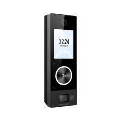 Terminal Facial Min Moe WiFi & PoE con Botón de Llamada y LECTOR DE QRs FISICO / Exterior IP65 / Tarjetas Virtuales Bluetooth con HikConnect Teams / 1000 Rostros y 3,000 Huellas / HIK-IA