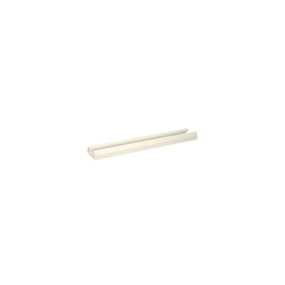 Base para canaleta T-70, de PVC rígido, con orificios perforados para montaje, 103.3 x 44.9 x 1800 mm, Color Blanco Mate