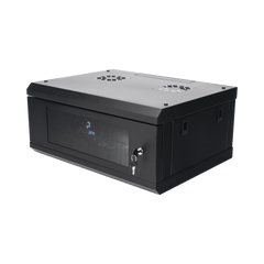 Gabinete de Pared con Puerta de Cristal Templado, 635mm de Profundidad, 4U Rack de 19'', Acero Reforzado