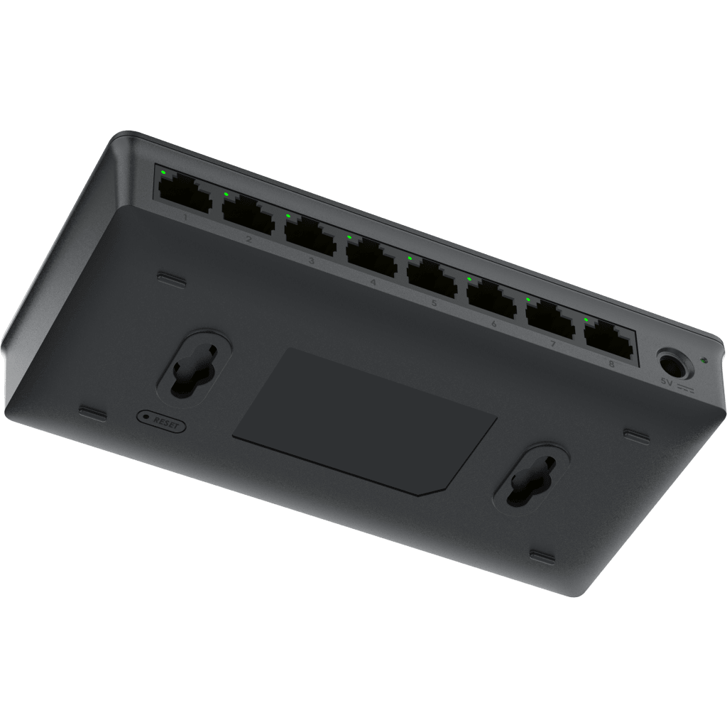 Switch de Red Administrable Capa 2 Lite / 8 Puertos Gigabit Ethernet / VLAN / QoS / Snooping IGMP / Montaje en Pared y Escritorio / Compatible con GDMS