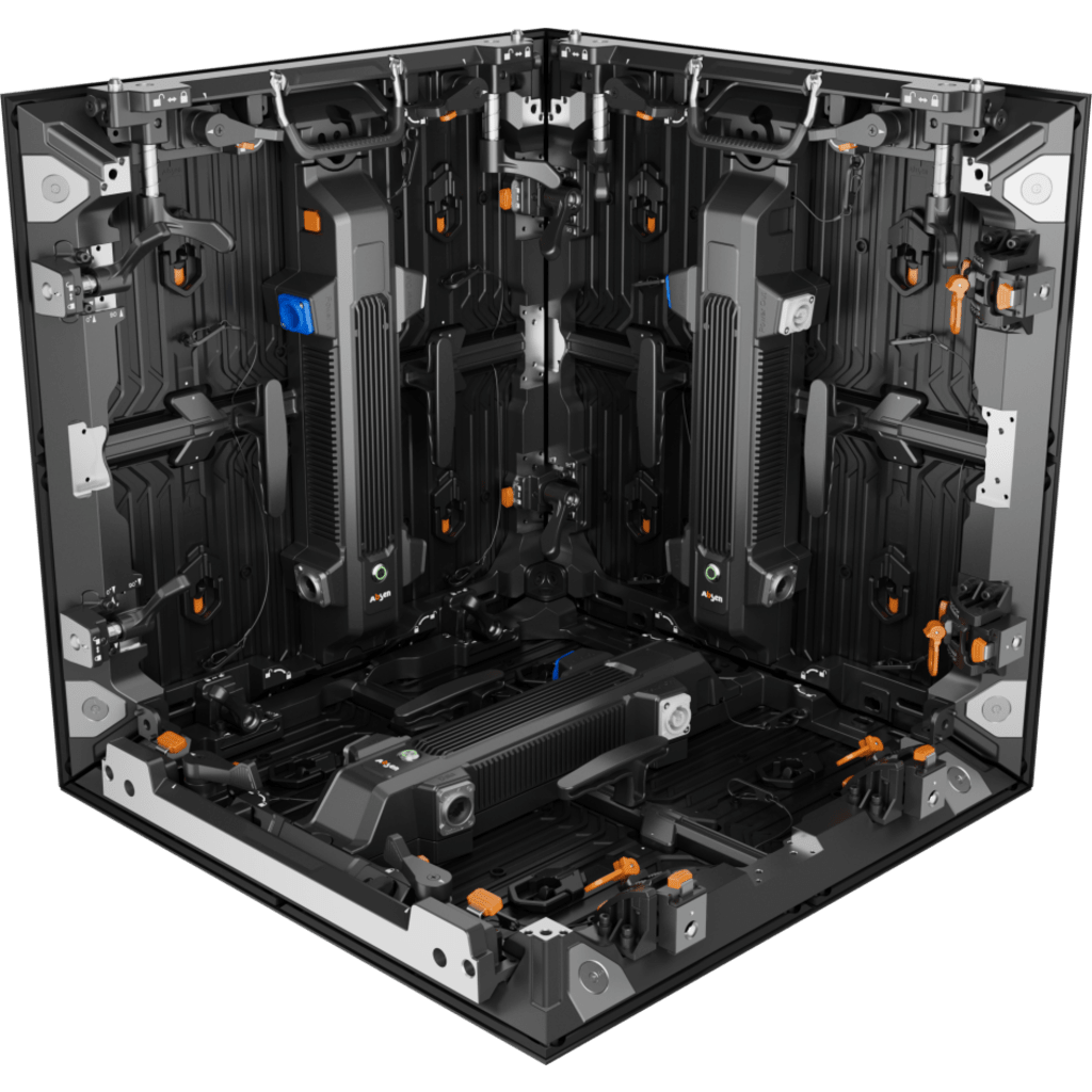 Gabinete LED para Videowall de Renta / Corte 45° / Pitch 2.6 V2 / Resolución 192 X 192 / Uso en Interior