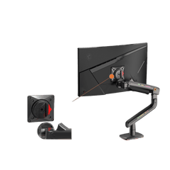 Soporte Mecánico Gaming NB F5 | Monitores de 32" a 60" | Vesa 75 x 75, 100 x 100 | Carga 2-20 kg | Iluminación RGB | Sistema de Resorte de Alta Precisión