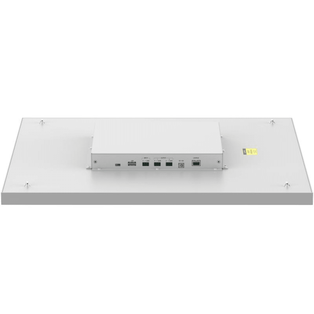 Micrófono de Techo Array de Red DS-QAPMCU128 | 128 Micrófonos MEMS | Radio de Captura 10 m | 8 Zonas de Captura Ajustables | 48 kHz 24-bit | Algoritmos Inteligentes de Reducción de Ruido | AES67 y PoE | Interfaces LINE IN y LINE OUT